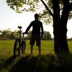 Cycling silhouette
